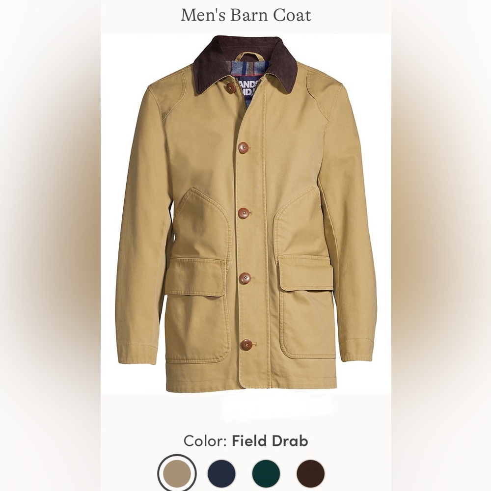 VINTAGE - Lands End Barn Coat